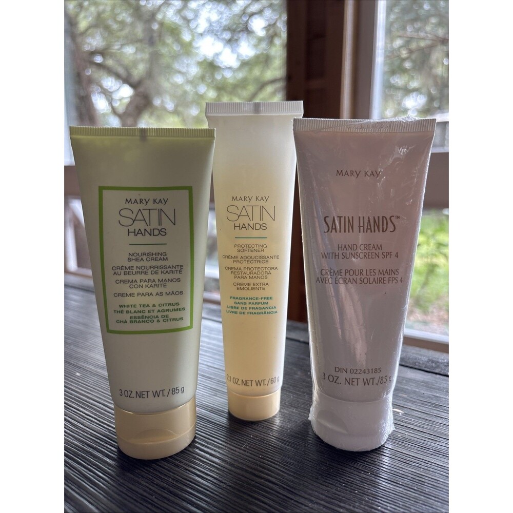Mary Kay Satin Hands Protecting Softener, Nourishing Shea Cream, SPF 4 Lot Of 3